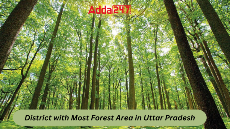 District with Most Forest Area in Uttar Pradesh [Current Affairs]