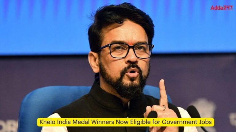 Khelo India Medal Winners Now Eligible for Government Jobs [Current Affairs]