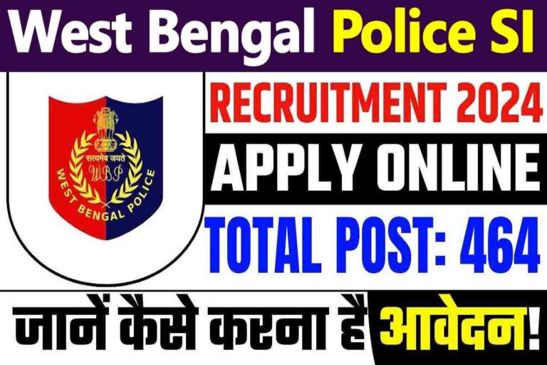 WB Police SI Recruitment 2024: Apply Online For 464 Posts [Career]