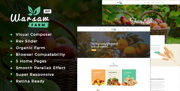 Warsaw – Organic Food & Eco WooCommerce WordPress Theme