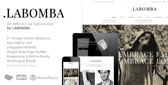 Labomba – Responsive Multipurpose WordPress Theme