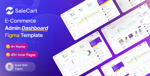 Salecart – Admin Dashboard UI Template Figma Kit for eCommerce