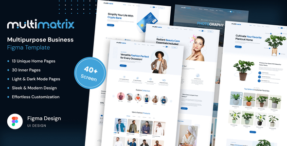 Multimatrix – Multipurpose Business Figma Template