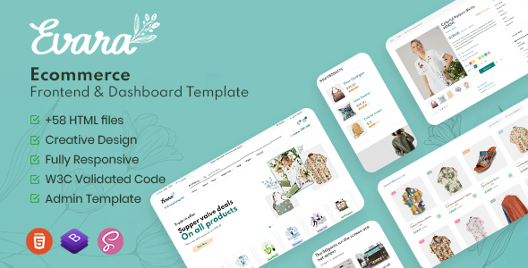 Evara – Bootstrap 5 Ecommerce Frontend & Dashboard Template