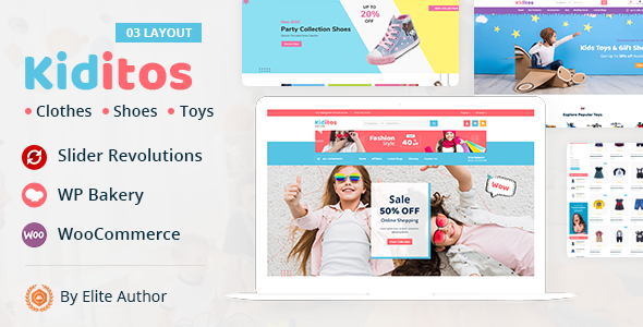 Kiditos – Baby and Kids Multi Store WooCommerce Theme