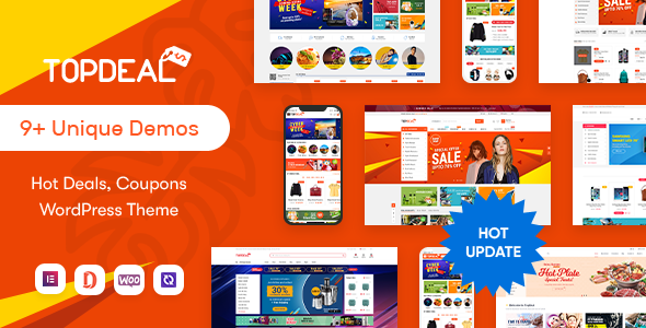 TopDeal – Multi Vendor Marketplace Elementor WooCommerce WordPress Theme (Mobile Layouts Ready)