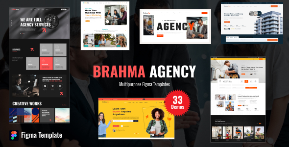 Brahma – Multi-Purpose & WooCommerce Figma Template