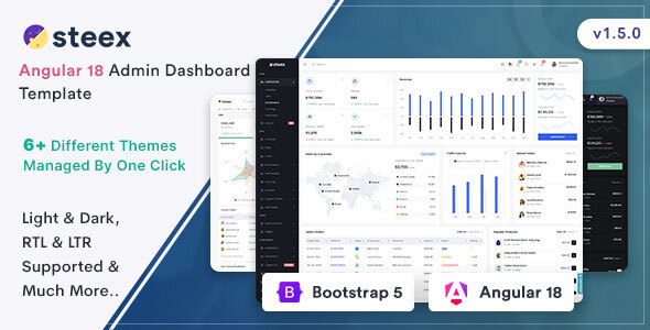 Steex – Angular 18 Admin & Dashboard Template