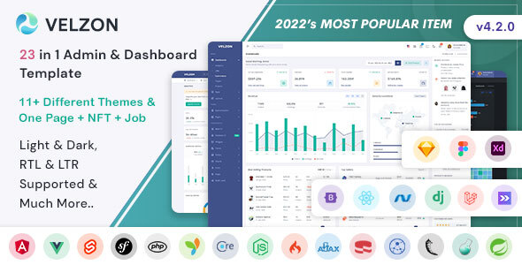 Velzon – Admin & Dashboard Template