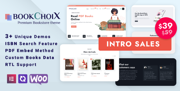 Choix – Bookstore Elementor WooCommerce WordPress Theme