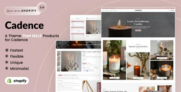 Cadence – Candles Shop Responsive Shopify 2.0 Theme