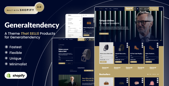 General Tendency – Trending Men Fashion Shopify 2.0 Theme