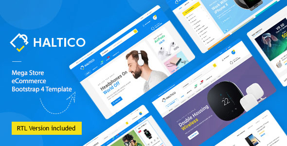 Haltico – Electronics Store HTML Template + RTL