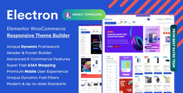 Electron – Elementor Electronics Store WooCommerce Theme