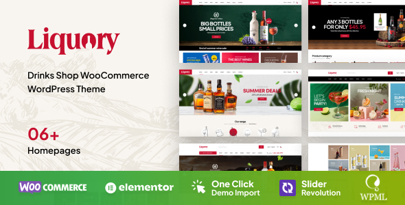 Liquory – Drinks Shop WooCommerce Theme