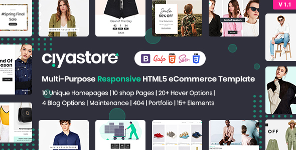 Ciyastore – Multi-Purpose Responsive HTML5 eCommerce Template