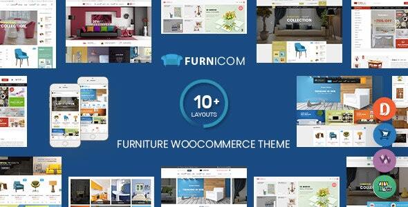 Furnicom – Furniture Store & Interior Design WordPress WooCommerce Theme (10+ Homepages Ready)