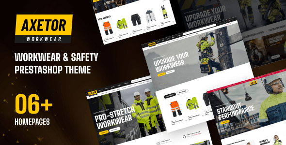 Axetor Elementor – Workwear & Safety Prestashop Theme