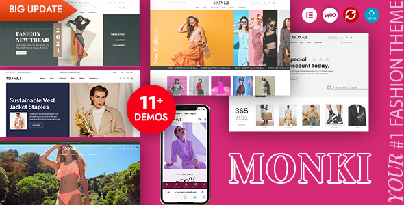 Monki – Elementor Fashion WooCommerce WordPress Theme