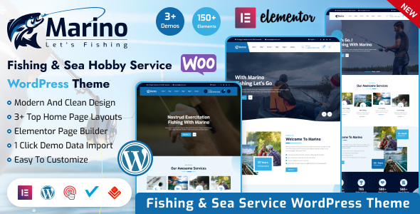 Marino – Fishing & Sea Hobby WordPress Theme