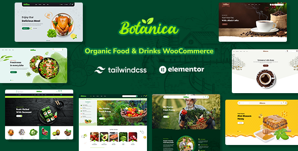 Botanica – Food & Drinks Tailwind CSS WooCommerce Theme