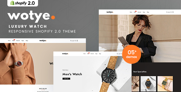 Wotye – Luxury Watch Shopify 2.0 Theme