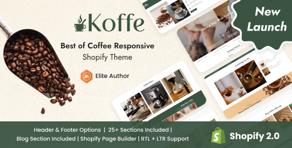 Koffe – Coffee and Equipment eCommerce Shopify Theme