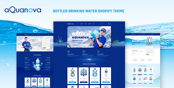 Aquanova | Bottled Drinking Water Shopify Theme