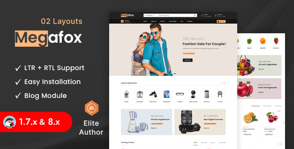 Megafox – Multipurpose Prestashop 1.7 & 8.x Responsive Theme