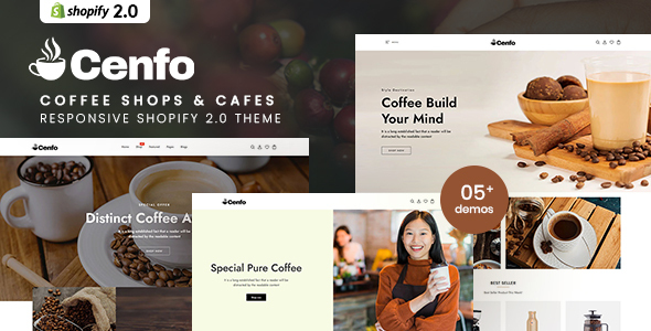 Cenfo – Coffee Shops & Cafes Shopify 2.0 Theme