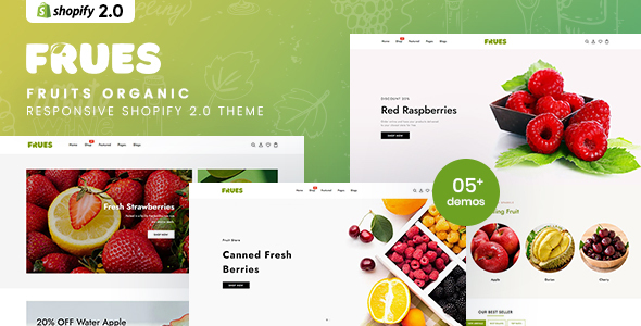 Frues – Fruits Organic Responsive Shopify 2.0 Theme