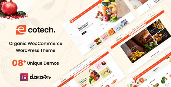 Ecotech – Organic, Food, Multipurpose WooCommerce Theme (RTL Supported)