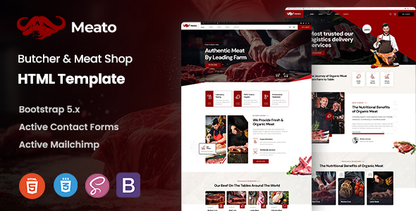 Meato – Butcher & Meat Shop HTML Template