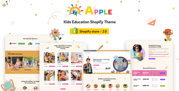 AforApple – Kids School Education & Online Courses Shopify Theme