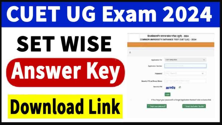 CUET UG Answer Key 2024: Set Wise Direct Download Link Available Here [Career]