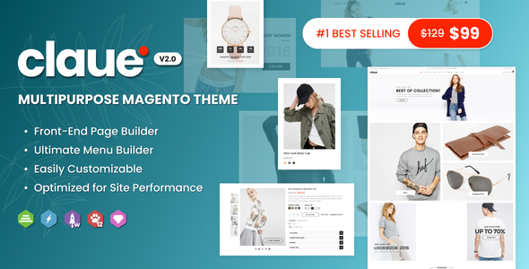 Claue – Clean and Minimal Magento Theme