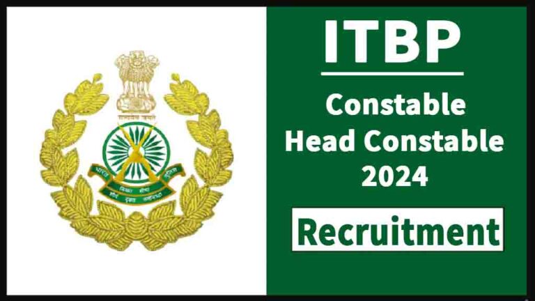 ITBP Constable, Head Constable Recruitment 2024: Apply Online For Veterinary Staff Vacancies [Career]