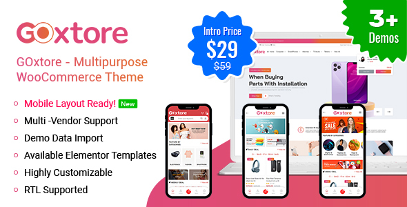 GOxtore – Multipurpose WooCommerce Theme