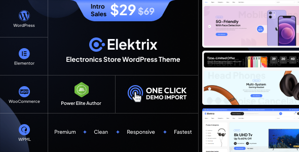 Elektrix – Electronics Store WooCommerce Theme