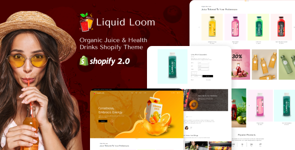 Liquid Loom – Health Drinks & Juice Shopify Theme