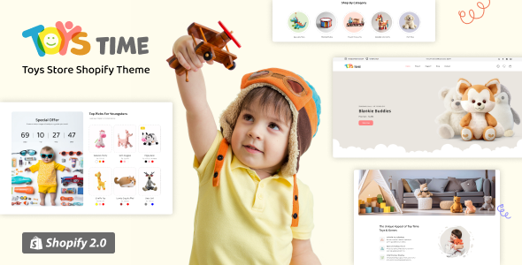 Toys Time – Kids Clothing, Toys Shopify Theme