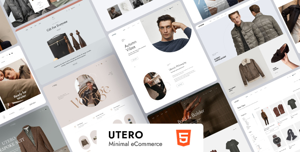 Utero – Minimalist & Modern eCommerce HTML Template