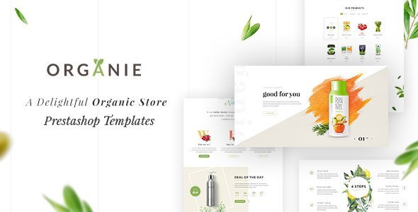 Organie – A Delightful Organic Store eCommerce Prestashop Theme V1.7 & V8.x