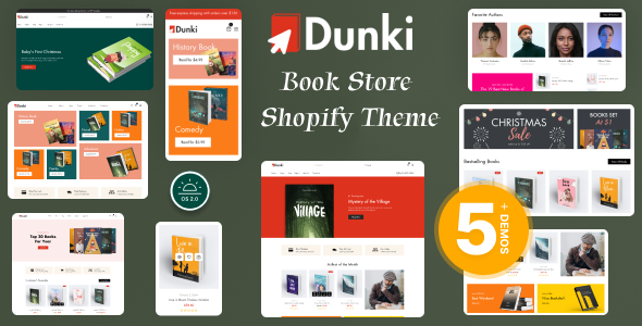 Dunki – Book  Store Shopify OS 2.0 Theme