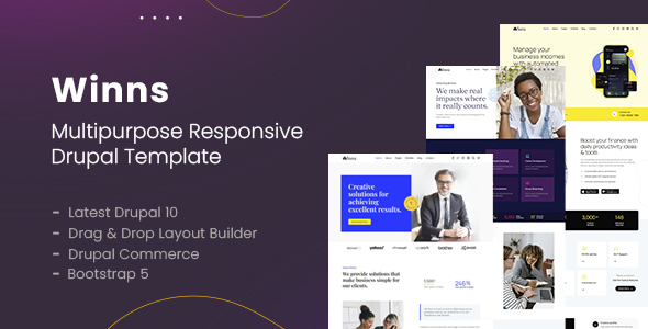 Winns Drupal 10 Multipurpose Commerce Theme