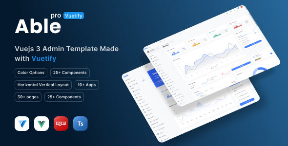 Able Pro VueJs Admin Dashboard Template