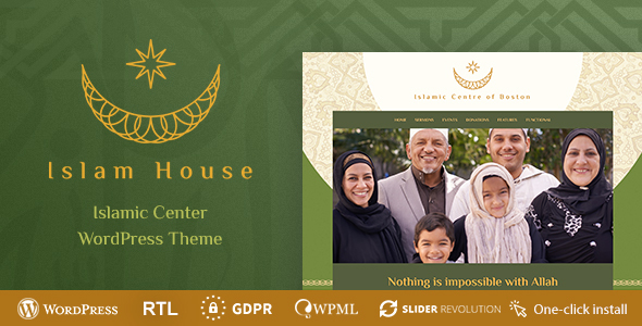 Islam House – Mosque and Religion WordPress Theme