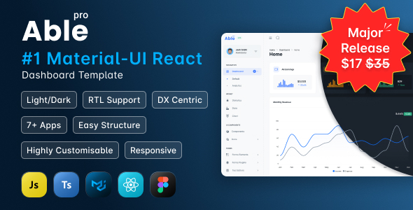 Able Pro MUI React Admin Dashboard Template