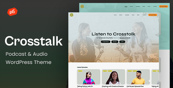 Crosstalk – Podcast & Audio WordPress Theme