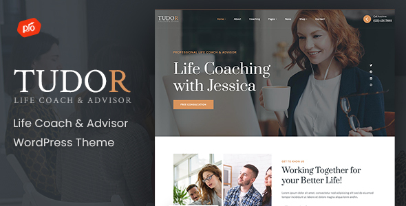 Tudor – Life Coach & Advisor WordPress Theme